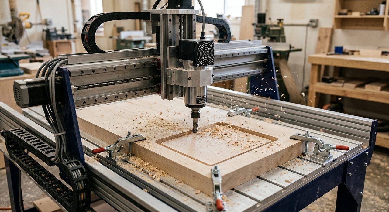 Mid-cut on a maple commission