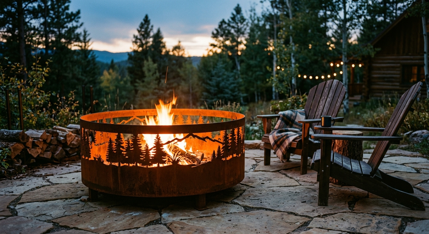 Cor-Ten Steel Fire Pit