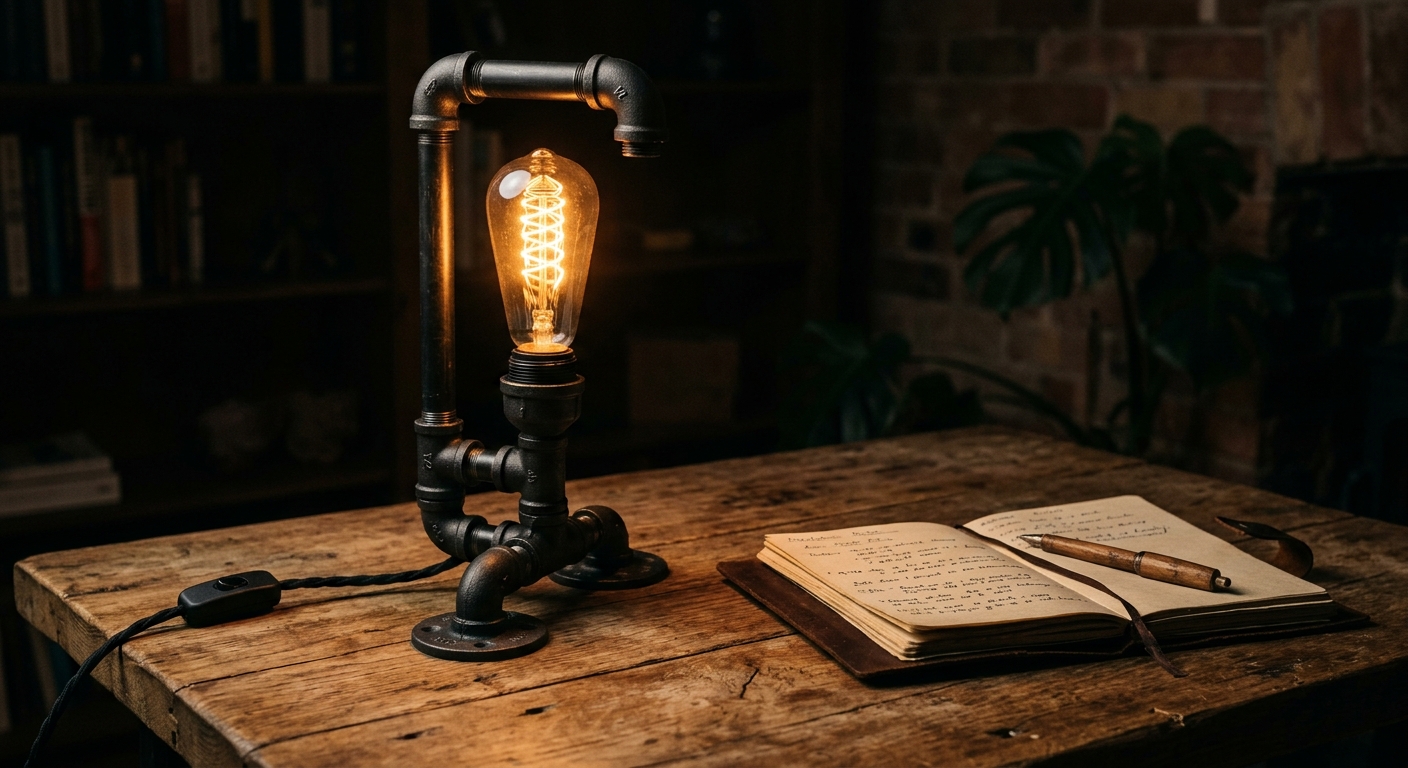 Steel Pipe Edison Lamp