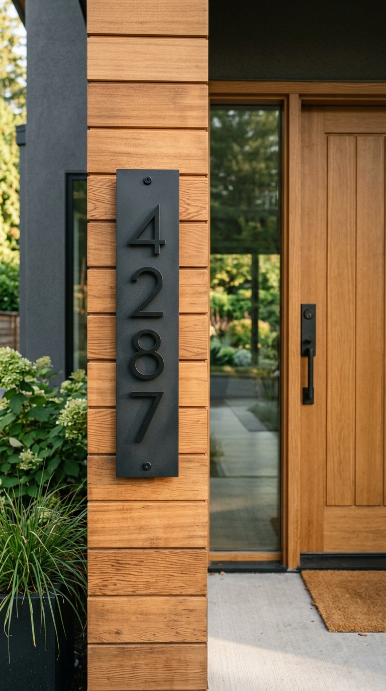 Vertical Address Plaque · 24 inch