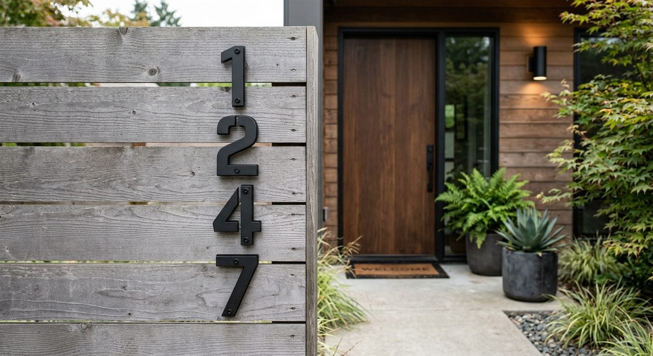 Industrial Address Numbers · Wall Art